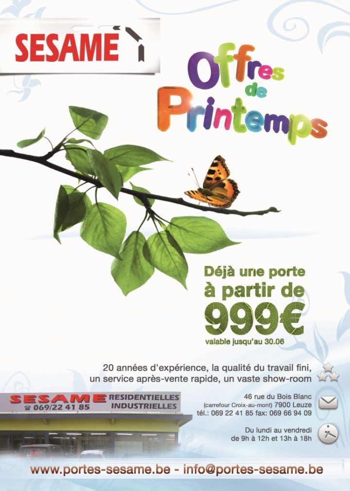 Nos offres de printemps !