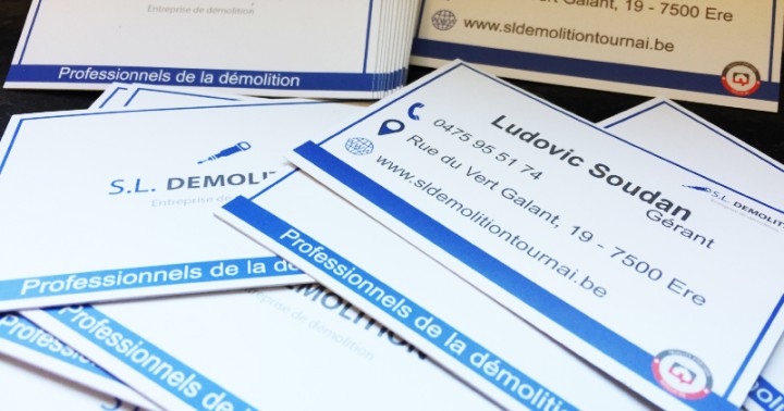 Réception de nos nouvelles cartes de visite